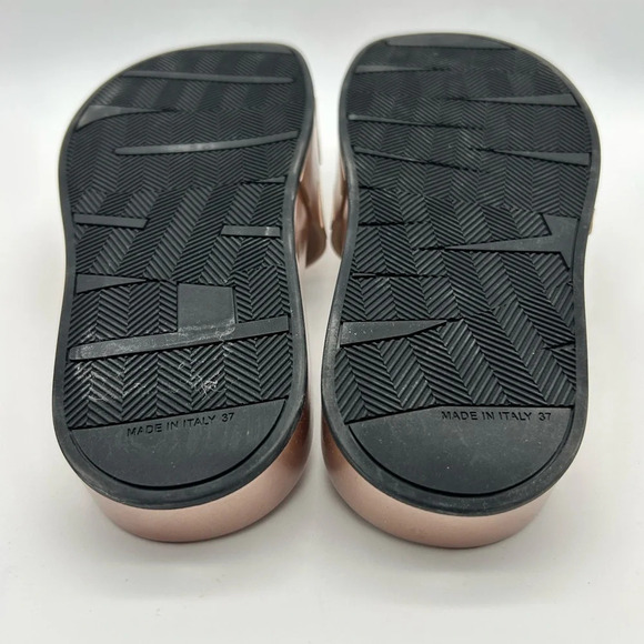 New jimmy Choo Rey slides rose gold size 37 display pair - Picture 5 of 13